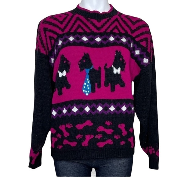 Vintage JJ Browne Scottie crewneck sweater - Picture 2 of 8